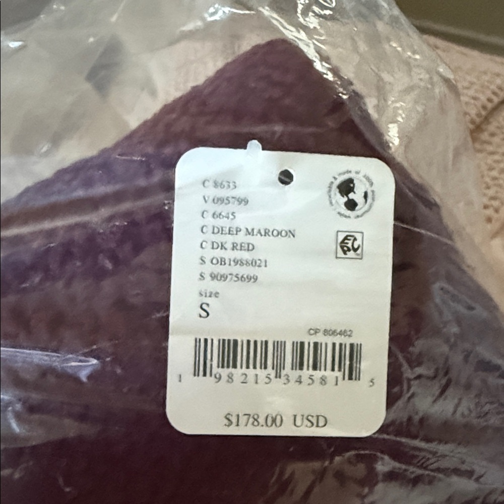 FP Movement Hit The Slopes Fleece Jacket in MAROON Sz XS S L $178 Retail NWT - Picture 4 of 10